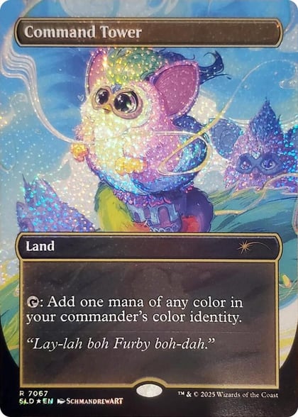 Command Tower (7067) (Confetti Foil), Secret Lair Drop Series 7067