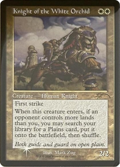 Knight of the White Orchid (Retro Frame), Secret Lair Drop Series 7139