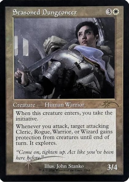 Seasoned Dungeoneer (Retro Frame), Secret Lair Drop Series 7144