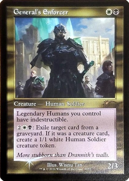 General's Enforcer (Retro Frame), Secret Lair Drop Series 7152