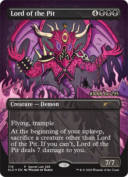 Lord of the Pit (Serial Numbered), Secret Lair Drop Series 715