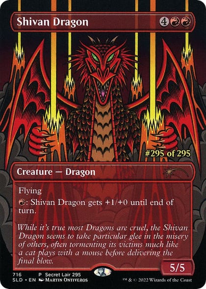 Shivan Dragon (Serial Numbered), Secret Lair Drop Series 716