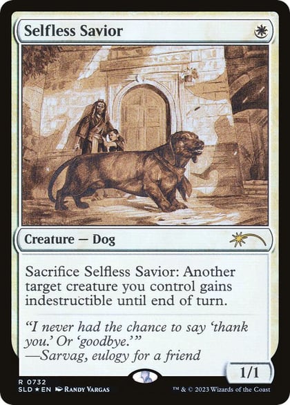 Selfless Savior (Sketch Showcase), Secret Lair Drop Series 732