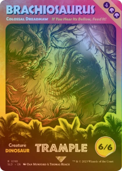 Brachiosaurus - Colossal Dreadmaw (Rainbow Foil), Secret Lair Drop Series 740