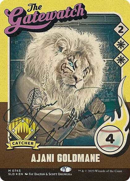 Ajani Goldmane (745) (Autographed), Secret Lair Drop Series 745