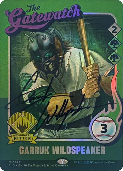 Garruk Wildspeaker (749) (Autographed), Secret Lair Drop Series 749