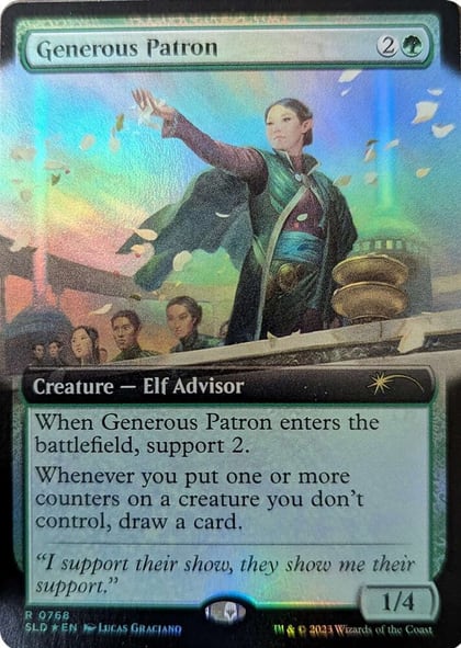 Generous Patron (Extended Art), Secret Lair Drop Series 768