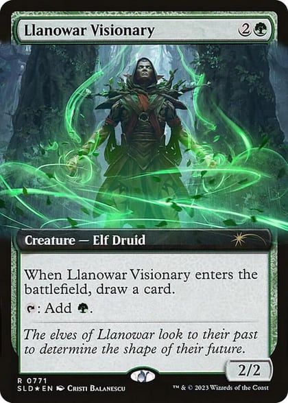 Llanowar Visionary (Extended Art), Secret Lair Drop Series 771