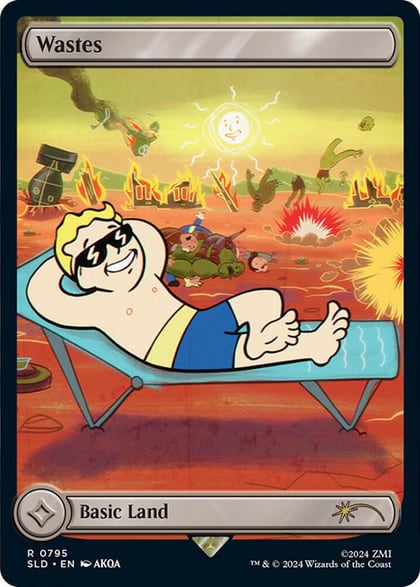 Wastes (795) - Full Art (Rainbow Foil), Secret Lair Drop Series 795