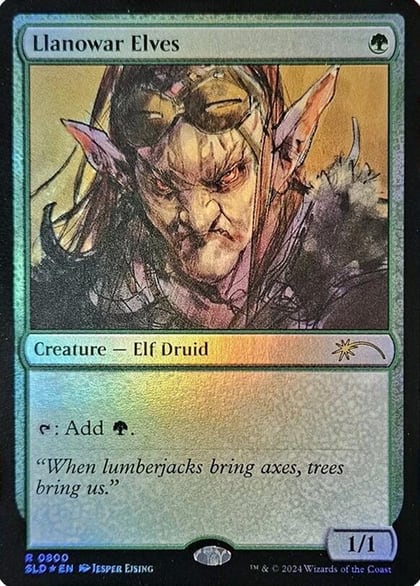Llanowar Elves (0800) (Rainbow Foil), Secret Lair Drop Series 800