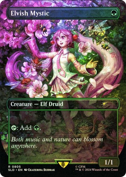 Elvish Mystic (0805) (Rainbow Foil), Secret Lair Drop Series 805