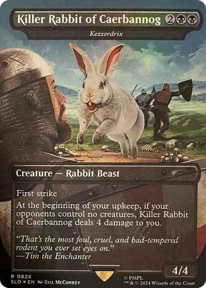 Killer Rabbit of Caerbannog - Kezzerdrix, Secret Lair Drop Series 826