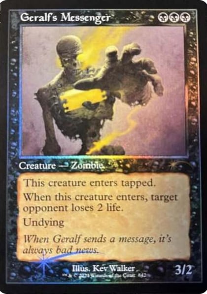 Geralf's Messenger (842) (Retro Frame), Secret Lair Drop Series 842