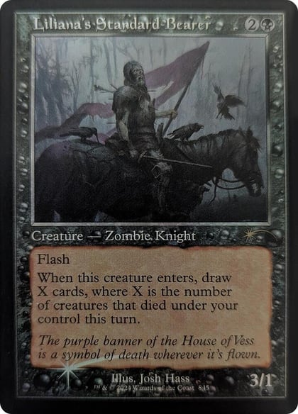 Liliana's Standard Bearer (Retro Frame), Secret Lair Drop Series 845