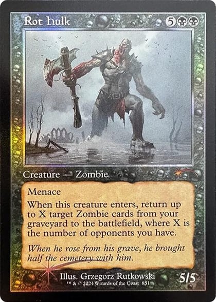 Rot Hulk (Retro Frame), Secret Lair Drop Series 851