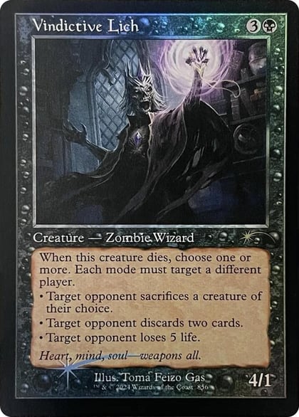 Vindictive Lich (Retro Frame), Secret Lair Drop Series 856