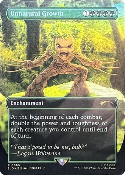 Unnatural Growth (Rainbow Foil), Secret Lair Drop Series 865