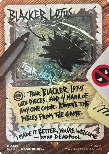 Blacker Lotus (Rainbow Foil), Secret Lair Drop Series 869