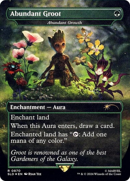 Abundant Groot - Abundant Growth (Rainbow Foil), Secret Lair Drop Series 870