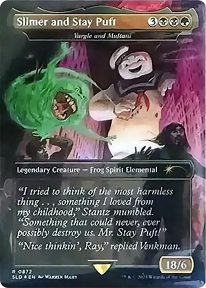 Slimer and Stay Puft - Yargle and Multani (Rainbow Foil), Secret Lair Drop Series 872