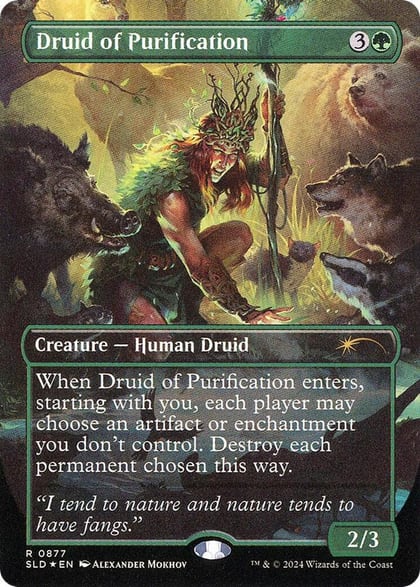 Druid of Purification (Rainbow Foil), Secret Lair Drop Series 877