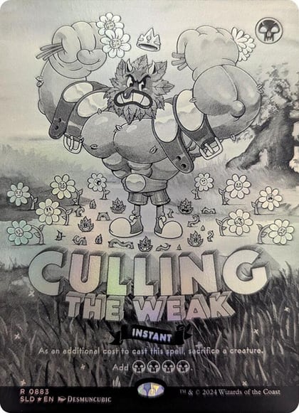 Culling the Weak (Black & White Foil), Secret Lair Drop Series 883