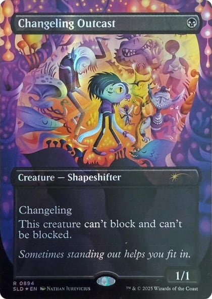 Changeling Outcast (Rainbow Foil), Secret Lair Drop Series 894