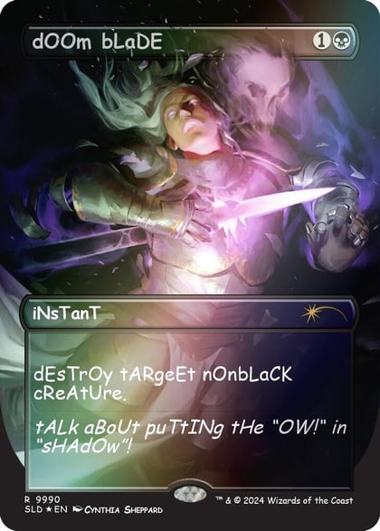 dOOm bLaDE (Rainbow Foil), Secret Lair Drop Series 9990
