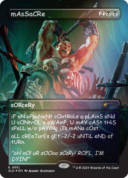 mAsSaCRe (Rainbow Foil), Secret Lair Drop Series 9991