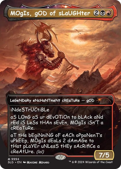 MOgIs, gOD of sLaUGHter (9994), Secret Lair Drop Series 9994