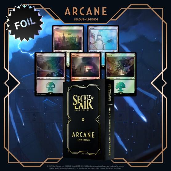 Secret Lair Drop: Secret Lair x Arcane: Lands - Traditional Foil Edition, Secret Lair Drop Series P258404