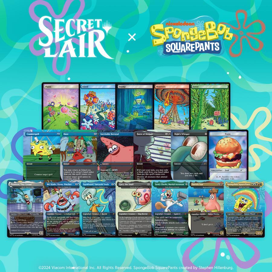 Secret Lair Drop: Our Boss is on Vacation Superdrop: Spongebob Squarepants Bundle - Non-Foil Edition, Secret Lair Drop Series P624750