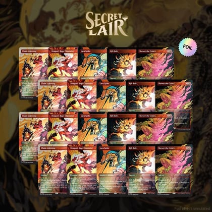 Secret Lair Drop: EVERYTHING IS ON FIRE - Rainbow Foil Playset Bundle, Secret Lair Drop Series P632031