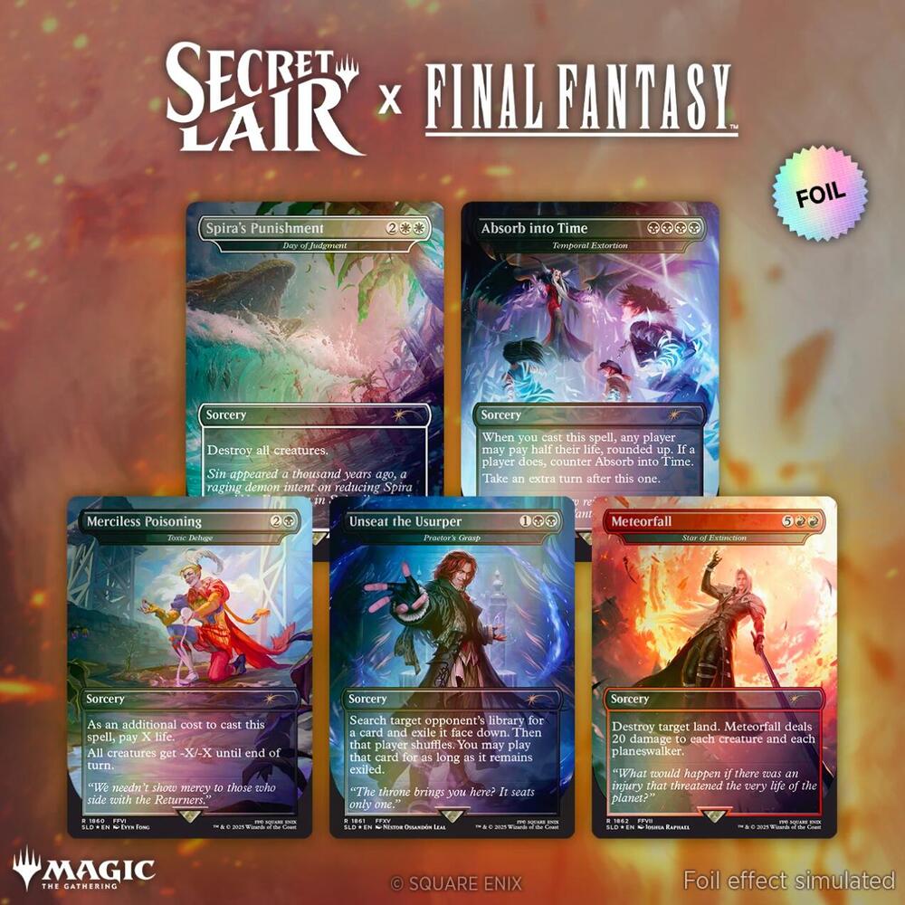 Secret Lair x FINAL FANTASY: Game Over - Rainbow Foil Edition, Secret Lair Drop Series P637466