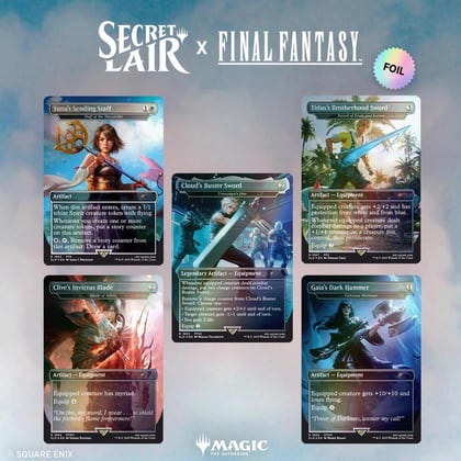 Secret Lair x FINAL FANTASY: Weapons - Rainbow Foil Edition, Secret Lair Drop Series P637477