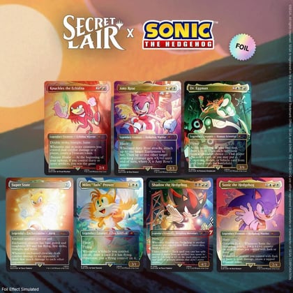 Secret Lair x Sonic the Hedgehog Superdrop: Friends & Foes (Rainbow Foil), Secret Lair Drop Series P643592
