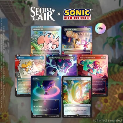 Secret Lair x Sonic the Hedgehog Superdrop: Chasing Adventure (Rainbow Foil), Secret Lair Drop Series P643593