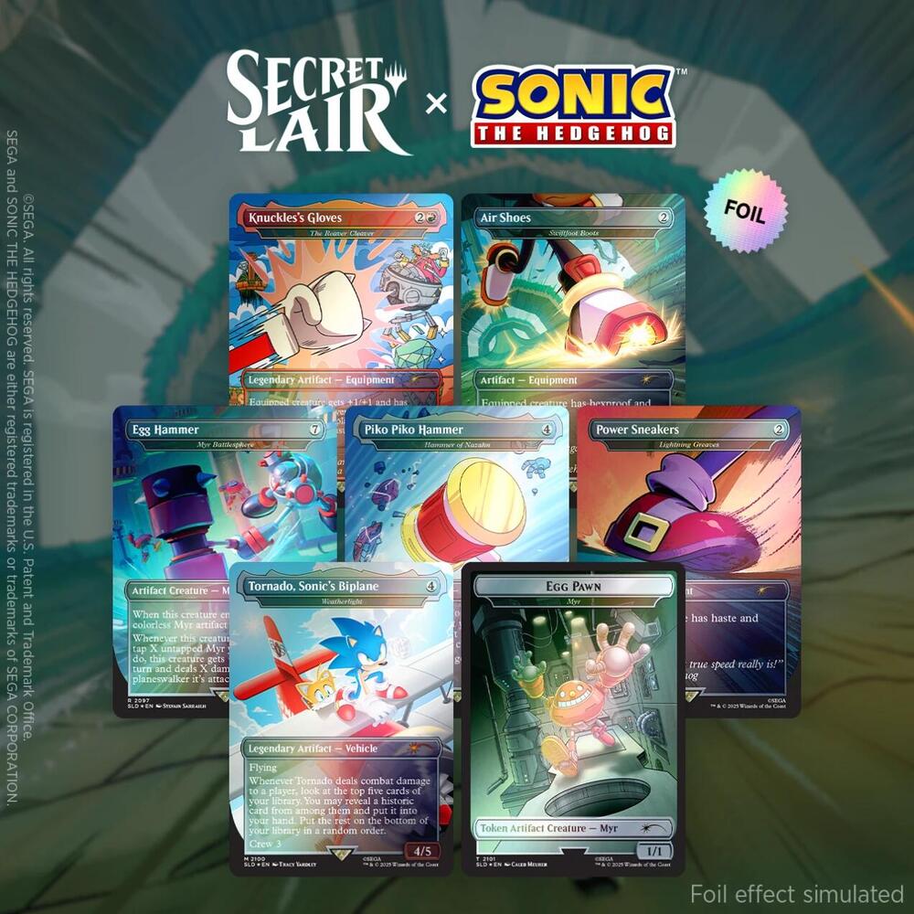 Secret Lair x Sonic the Hedgehog Superdrop: Turbo Gear (Rainbow Foil), Secret Lair Drop Series P643596