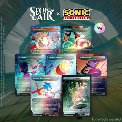 Secret Lair x Sonic the Hedgehog Superdrop: Turbo Gear (Rainbow Foil), Secret Lair Drop Series P643596