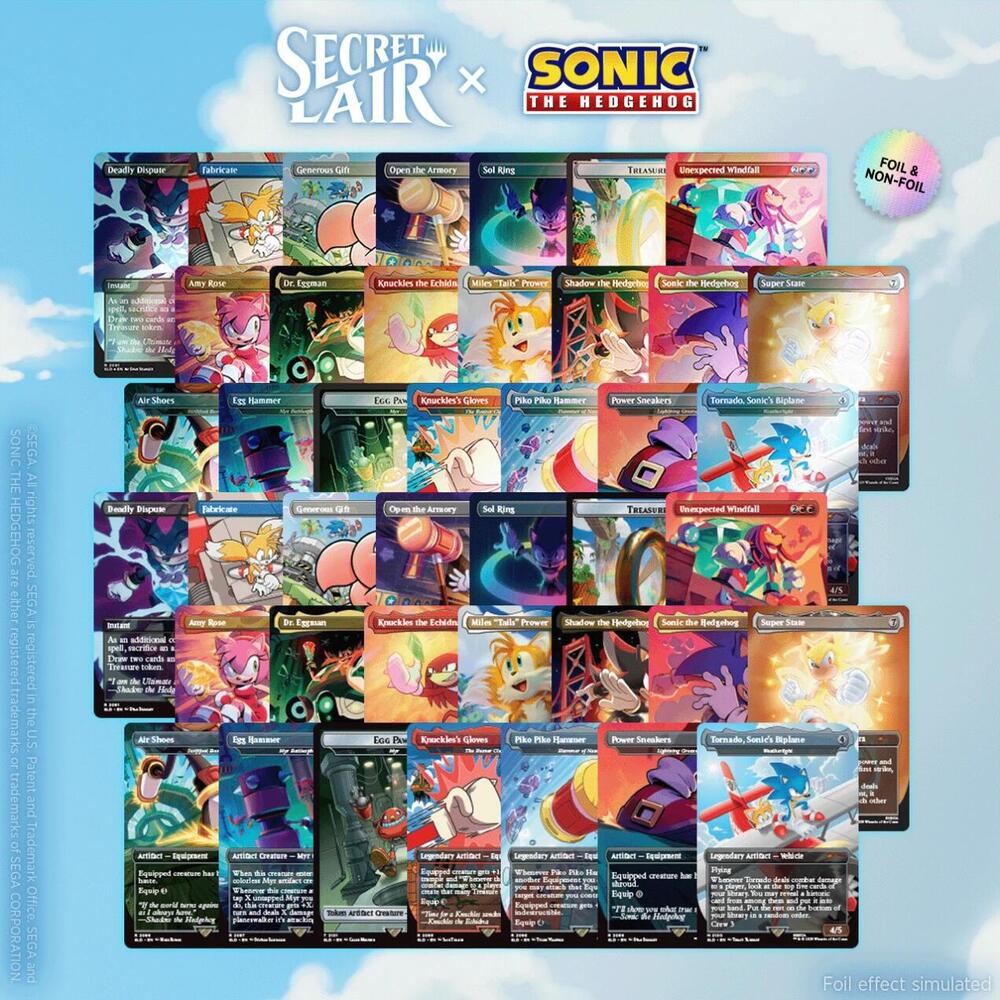 Secret Lair x Sonic the Hedgehog Superdrop: Sonic 100% Complete Bundle, Secret Lair Drop Series P643599