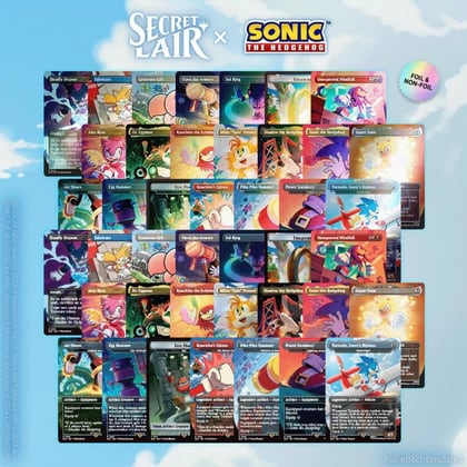 Secret Lair x Sonic the Hedgehog Superdrop: Sonic 100% Complete Bundle, Secret Lair Drop Series P643599