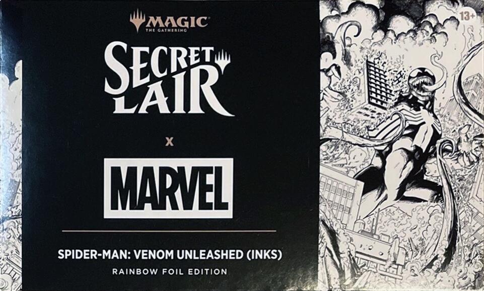 Secret Lair Drop: Secret Lair x Marvel's Spider-Man: Venom Unleashed (Inks) - Rainbow Foil Edition, Secret Lair Drop Series P653123