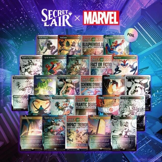 Secret Lair Drop: Secret Lair x Marvel's Spider-Man: The Foil Web-Slinger Bundle, Secret Lair Drop Series P655098