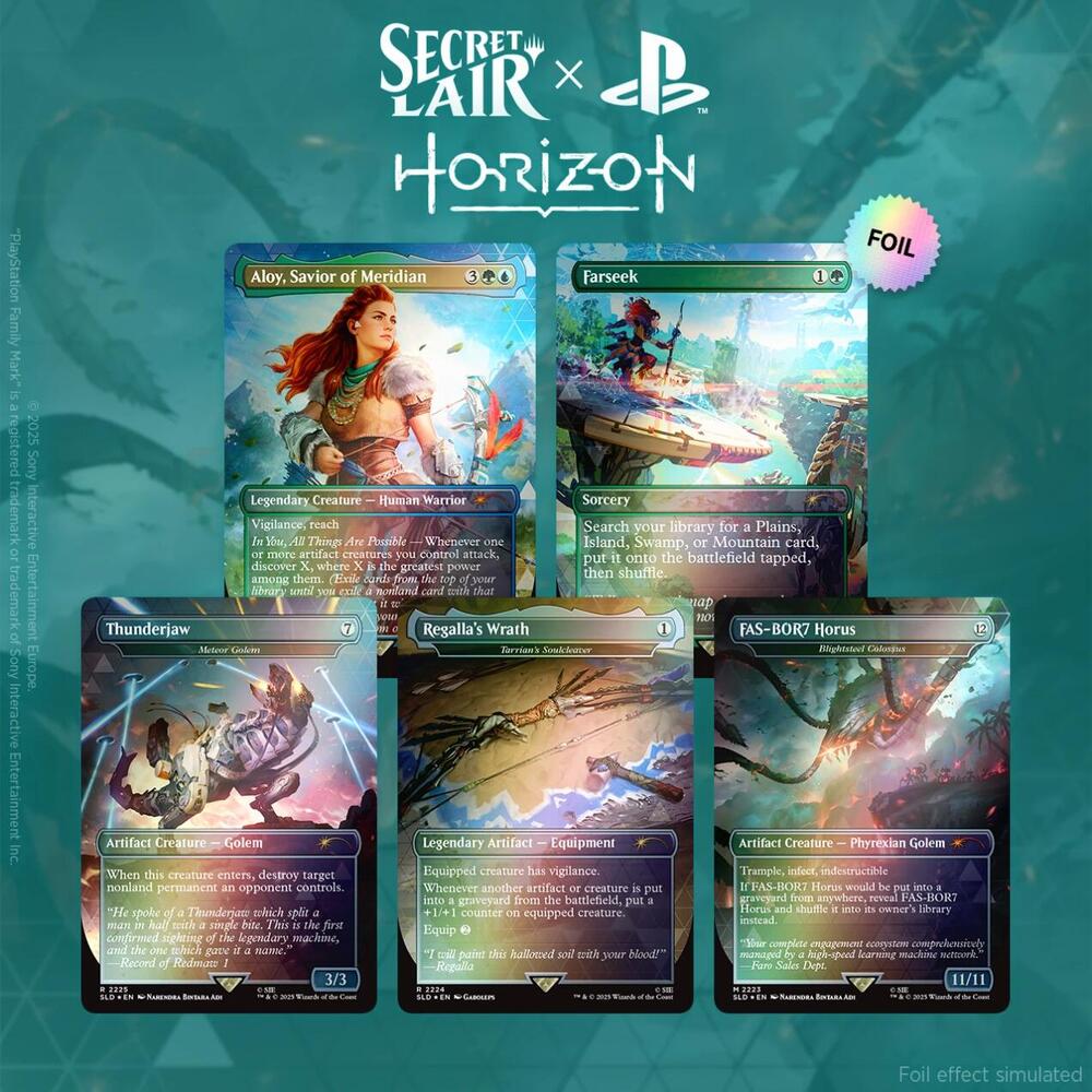 Secret Lair x Horizon: Into the Forbidden West - Rainbow Foil Edition, Secret Lair Drop Series P658351