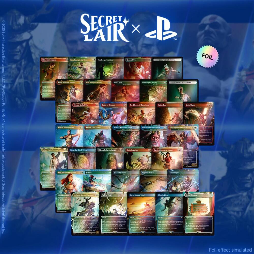 Secret Lair x Playstation Superdrop: Foil Trophy Bundle, Secret Lair Drop Series P660336