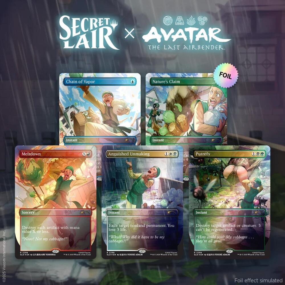 Secret Lair x Avatar: The Last Airbender: My Cabbages! - Rainbow Foil Edition, Secret Lair Drop Series P662581