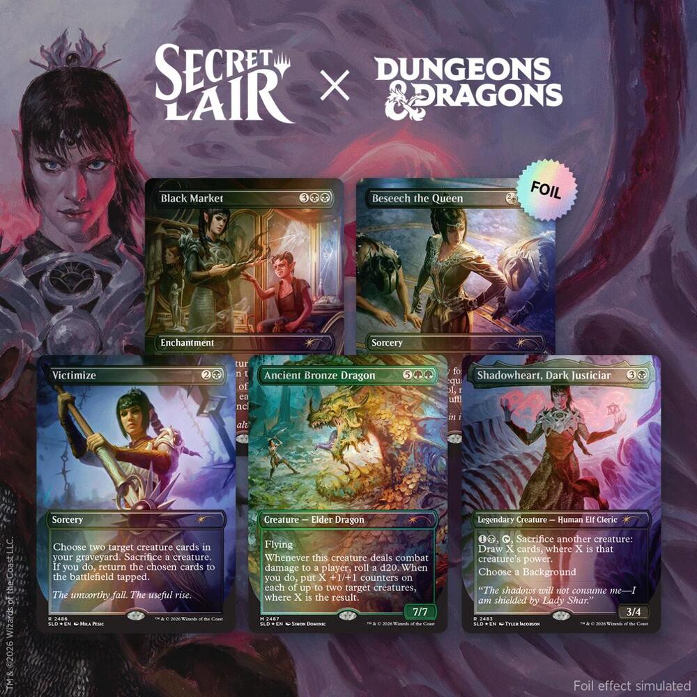 Secret Lair Drop: Secret Lair x Dungeons & Dragons: Shadowheart’s Devotion - Traditional Foil Edition, Secret Lair Drop Series P677401