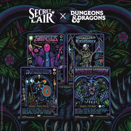 Secret Lair Drop: Secret Lair x Dungeons & Dragons: Black Lights & Dark Dungeons - Non-Foil Edition, Secret Lair Drop Series P677404