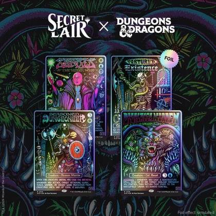 Secret Lair Drop: Secret Lair x Dungeons & Dragons: Black Lights & Dark Dungeons - Traditional Foil Edition, Secret Lair Drop Series P677405