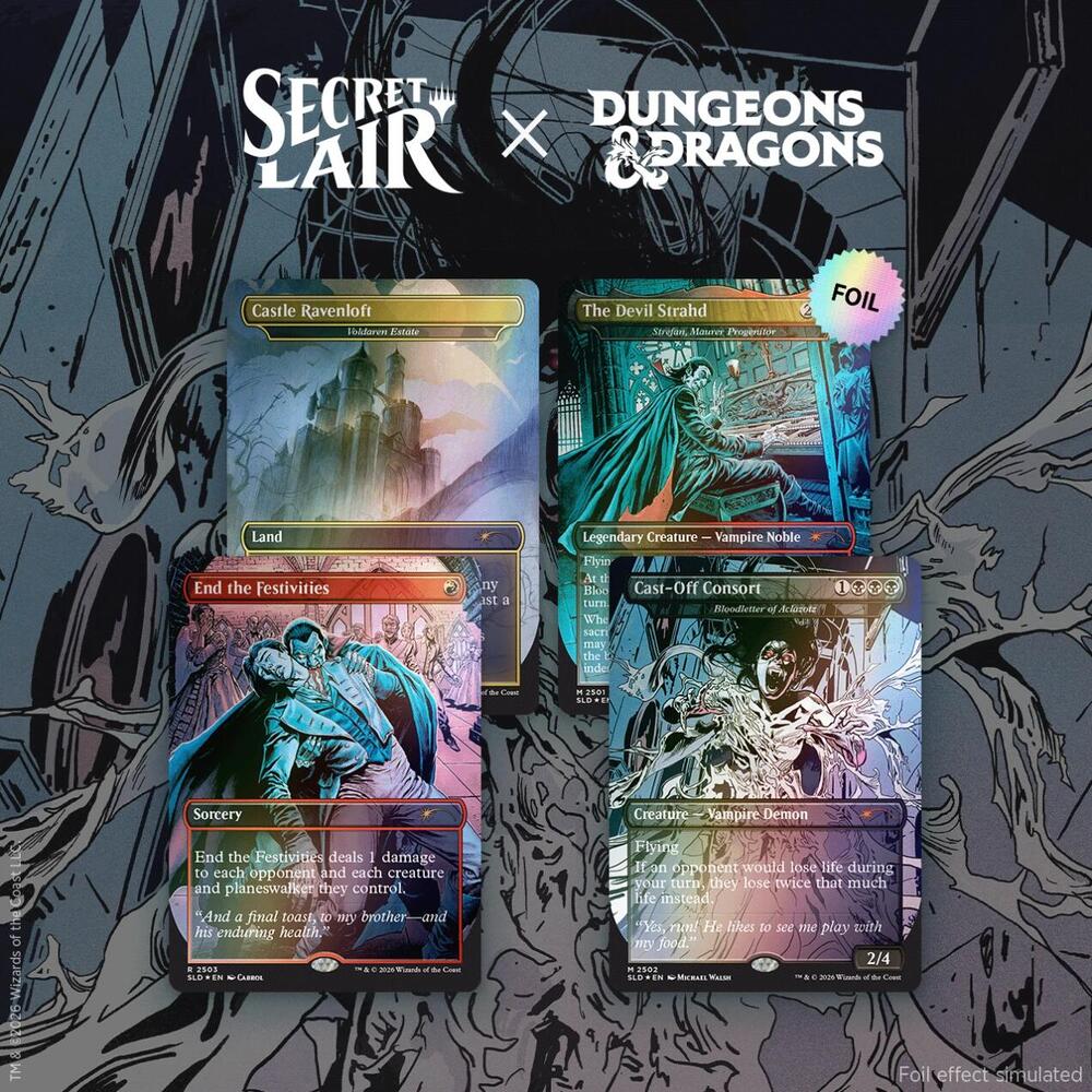 Secret Lair Drop: Secret Lair x Dungeons & Dragons: Strahd’s Descent - Foil Edition, Secret Lair Drop Series P677411